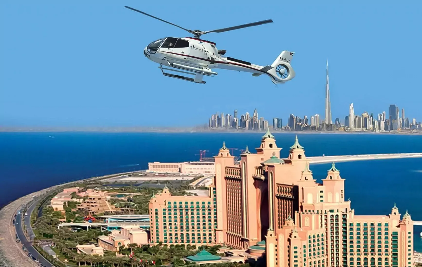 Atlantis Dubai Helicopter Tour Private Flight