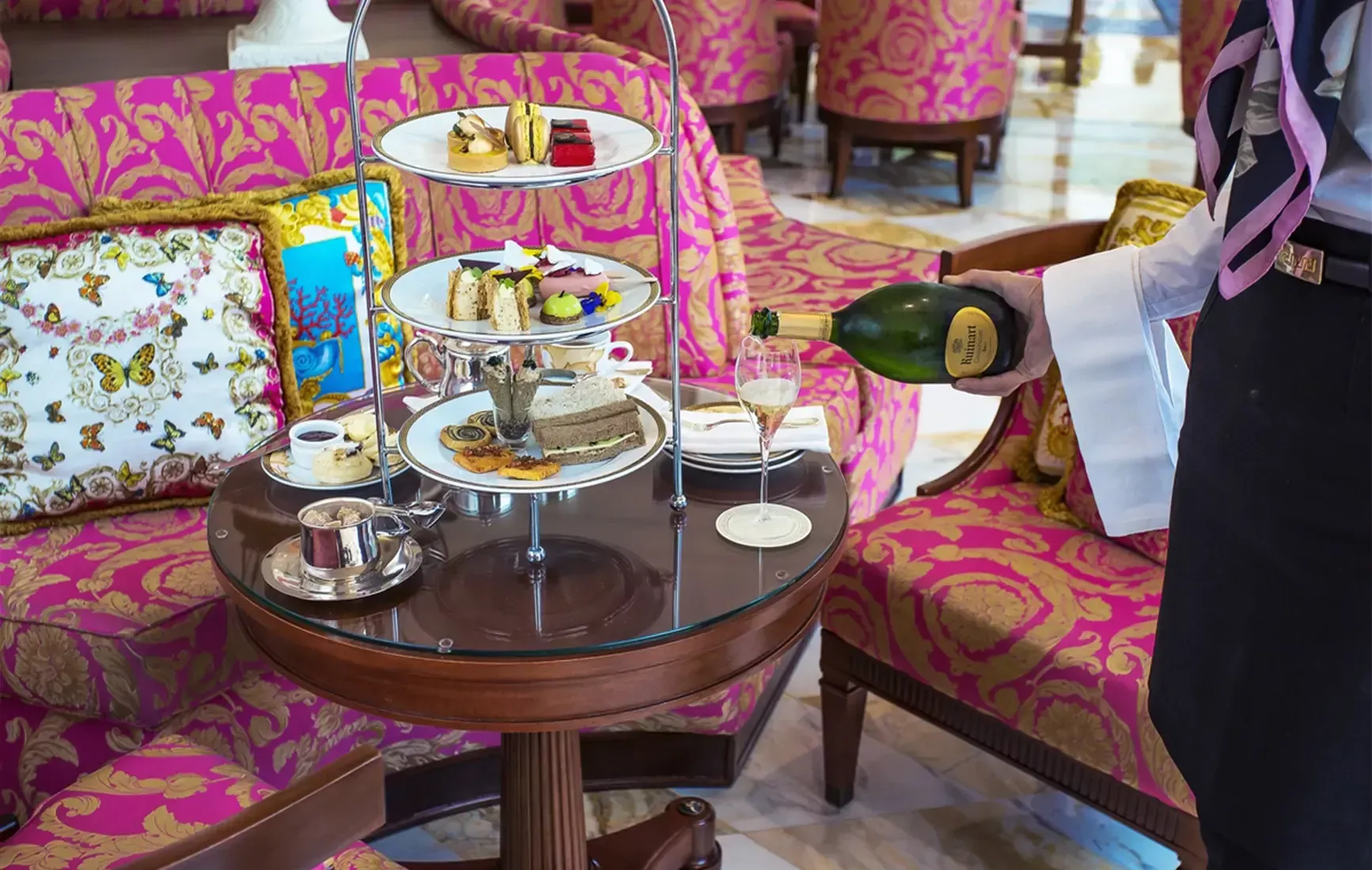 Champagne Soirée Versace High Tea Indulgence
